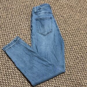 Abound Classic Blue Mom Jeans Button Down